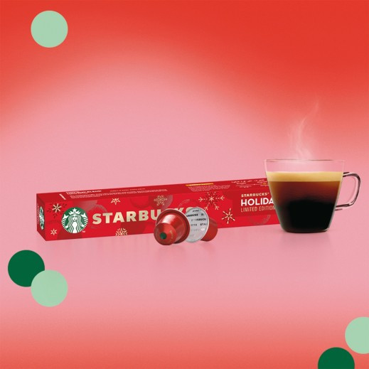 Nespresso капсули Starbucks Holiday Blend Limited Edition 8 США Старбакс