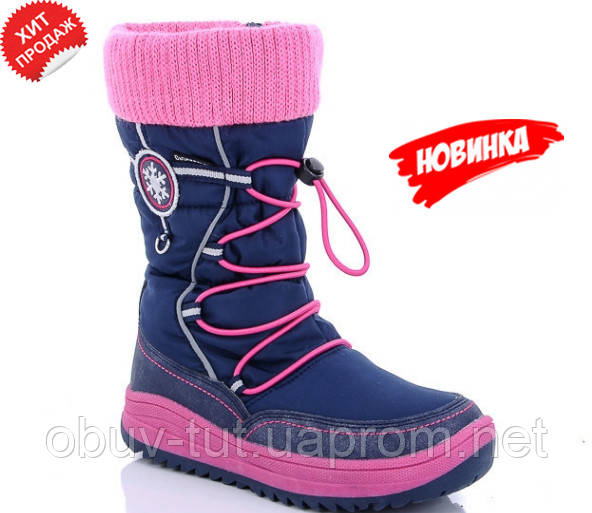 Нові модні дитячі СНОУБУТСЫ B&G (термо взуття) , розміри 33-38