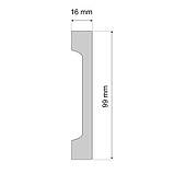 Плінтус надміцний з дюрополімера LPC-29 Cezar висотою 99 мм, 2,0 м., фото 5