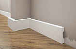 Плінтус вузький прямокутний LPC-32 Cezar з дюрополімер висотою 58 мм, фото 4