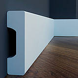 Плінтус з дюрополімера прямокутний LPC-27 Cezar висотою 57 мм, 2,0 м., фото 5