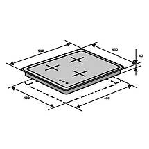 Варильна поверхня ELEGANT GH 453 BL, фото 3