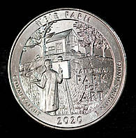 Монета США 25 центів 2020 р. Ферма Дж. А. Вейра в Контурі