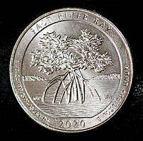 Монета США 25 млн 2020 р. Національний історичний парк і екологічний парк "Бухта Солона річки"