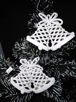 Прикраси на ялинку іграшки 3D Дзвіночок подвійний 8*11 см