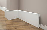 Плінтус прямокутний LPC-28 Cezar з дюрополімер висотою 79 мм. Доставка, фото 5