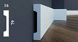 Плінтус прямокутний  Cezar з дюрополімеру LPC-28 висотою 79 мм. Польща. Доставка, фото 3
