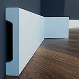 Плінтус прямокутний LPC-28 Cezar з дюрополімер висотою 79 мм. Доставка, фото 4