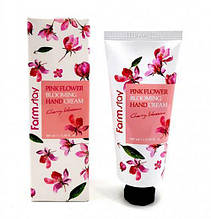 Крем для рук Вишня Farm Stay Pink flower Blooming Hand cream Cherry Blossom