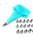 Кондитерський мішок із насадками Classic 48 шт. сталь (LB-22361), фото 2