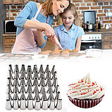 Кондитерський мішок із насадками Classic 48 шт. сталь (LB-22361), фото 10