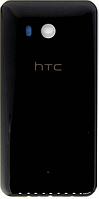 Задняя крышка для HTC U11, черная, Brilliant Black