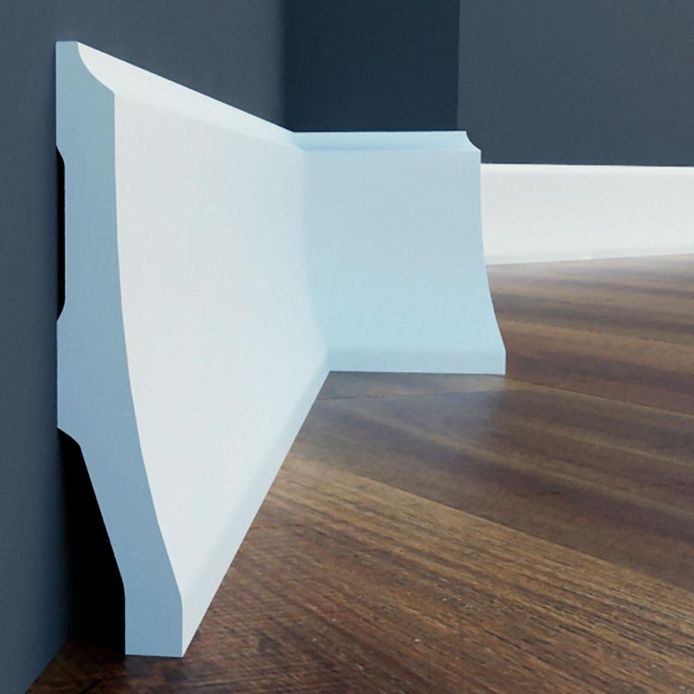 Плінтус високий ударостійкий LPC-34 Cezar з дюрополімер висотою 120мм, фото 1