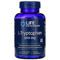 L-триптофан Life Extension "L-Tryptophan" 500 мг (90 капсул)