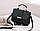 Жіноча сумка через плече чорного кольору, жіноча сумочка клатч, фото 2