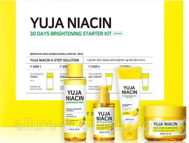 Набір для вирівнювання тону обличчя by Some Mi Yuja Niacin 30 Days Brightening Starter Kit