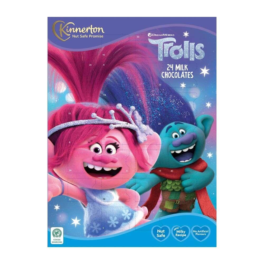 Адвент календар Kinnerton Trolls 24 milk chocolates 40g