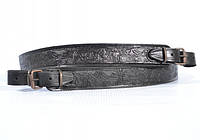 Ремінь на рушницю прямої шкіри тиснений «Олені»