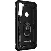 Ударостійкий чохол GETMAN Serge Ring for Magnet для Samsung Galaxy A21 Чорний