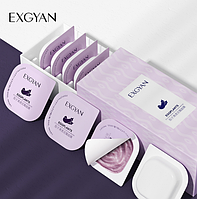 Набір масок пудинг Exgyan Eggplant Cleaning Mud mask з екстрактом баклажана (8 штук по 7,5 g)