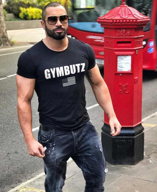 Спортивна чоловіча футболка BUTZ. Колір: чорний, фото 1