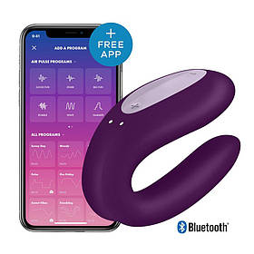 Вібратор для пар Satisfyer Double Joy Violet