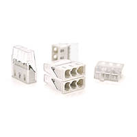 Самозатискна 3-дротова клема WAGO К773-203, 3-pin, прозоро-сіра