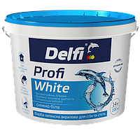 Краска латексная акриловая Delfi Profi White для стен и потолков (14кг)