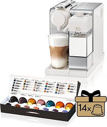 Кавомашина капсульна Delonghi Nespresso Lattissima Touch EN 560 Silver (Неспресо) + подарунок 14 капсул