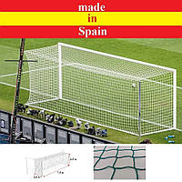 Профессиональная сетка для футбольных ворот 7,5х2,5х2х2 м. Green (шнур 4,5 мм., Испания)