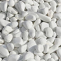 Камень декоративный для ландшафта галька белая «Доломит» (цена за 1 кг от 1000 кг)