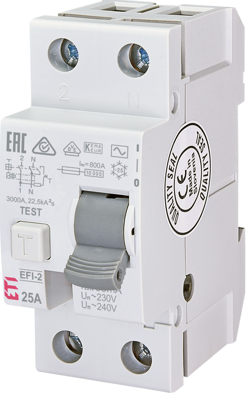 Диф. реле ETI EFI-2 2p 16A 30mA 10kA 2062121