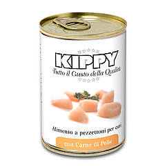 Консерви Kippy Dog для собак з шматочками курки, 400 г