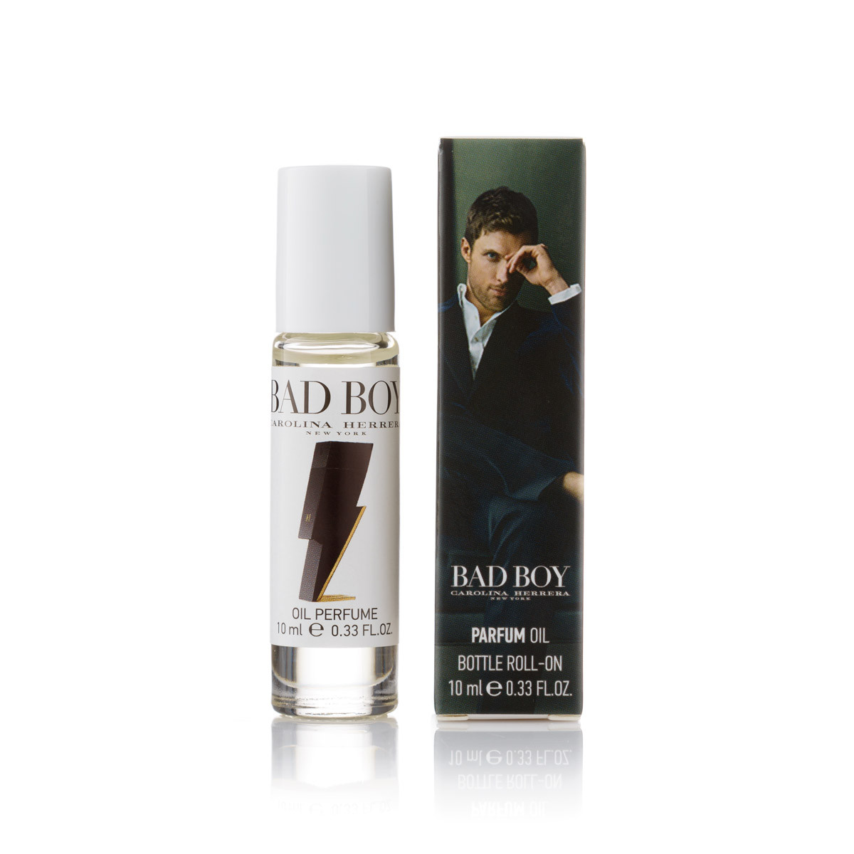 Парфуми чоловічі кулькові Carolina Herrera Bad Boy — 10 мл