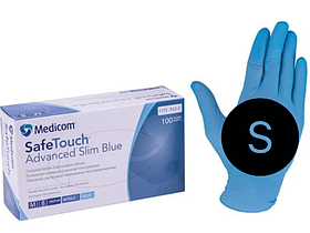 Рукавички нітрилові оипудрені SafeTouch розмір S 50 пар