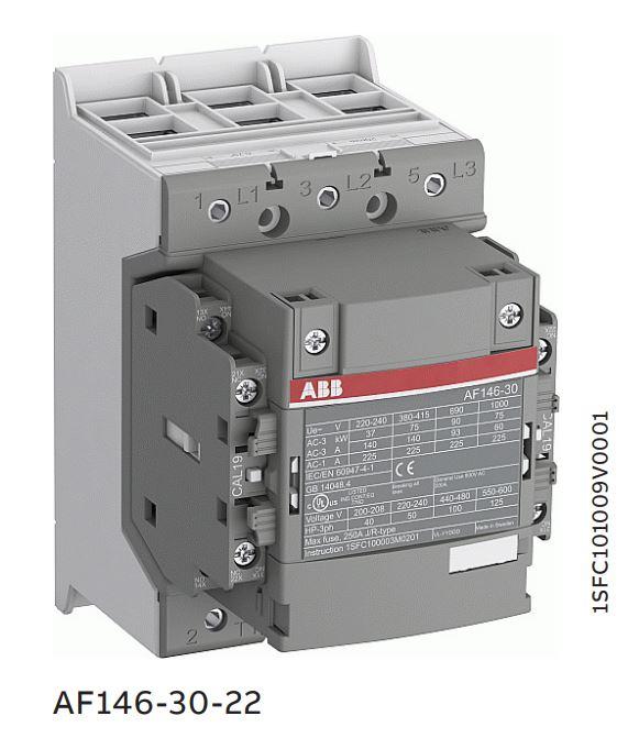 Трехполюсные контакторы AF116 AF146 от 55 до 75 кВт с катушкой управления AC/DC и 2 НО + 2 НЗ - фото 1 - id-p1283548204