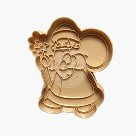 3D форми для пряників — "Дід Мороз No1", 10 см