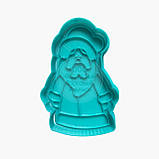 3D форми для пряників — "Санта Клаус No1", 10 см, фото 3