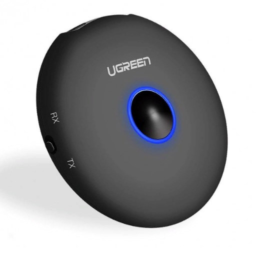 Bluetooth-адаптер Ugreen Bluetooth 5.0 приймач/передавач 2 в 1 3.5 мм aptX Low Latency для TV/PC (CM108)