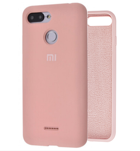 Чохол Silicone Case Full для Xiaomi Redmi 6a Pink Sand
