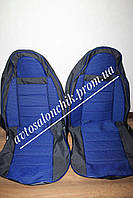 Автомобильные чехлы на DAEWOO LANOS SENS фирмы Пилот авточехлы на сидения синие тканевые Деу Ланос Сенс