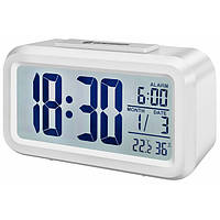 Цифровые часы с будильником Bresser Mytime Duo White
