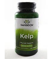 Йод натуральний Kelp Iodine Source Swanson, 225 мкг 250 таблеток