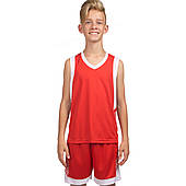 Форма баскетбольна дитяча Basketball Uniform червоно-білий (LD-8017T)