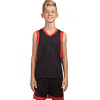 Форма баскетбольная детская Basketball Uniform черно-красный (LD-8017T)