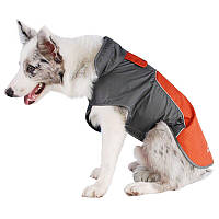 Куртка дощовика для собак BlackDoggy (Блекдоги) VC-JK12012 XL, оранжевий