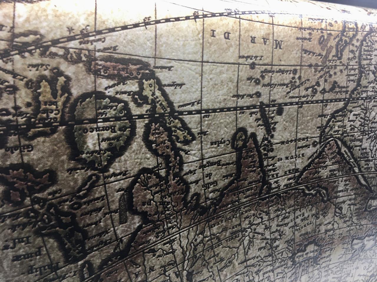 Фото обои 3Д карта мира рельефная времен Колумба 190 см х 150 см - фото 4 - id-p1113443378