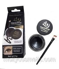 Гелева підводка для очей KISS BEAUTY 4D