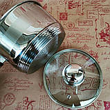 Ковш з нержавіючої сталі 1.5 л Edenberg EB-3033 Ковш нержавейка з кришкою індукційне дно, фото 4