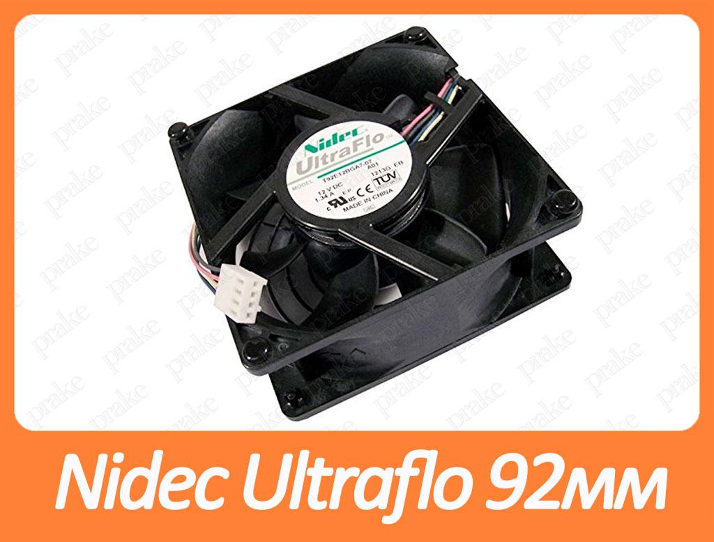 Вентилятор (кулер) для корпусу 4pin 92 мм Nidec Ultraflo T92E12BGA7-07 серверний